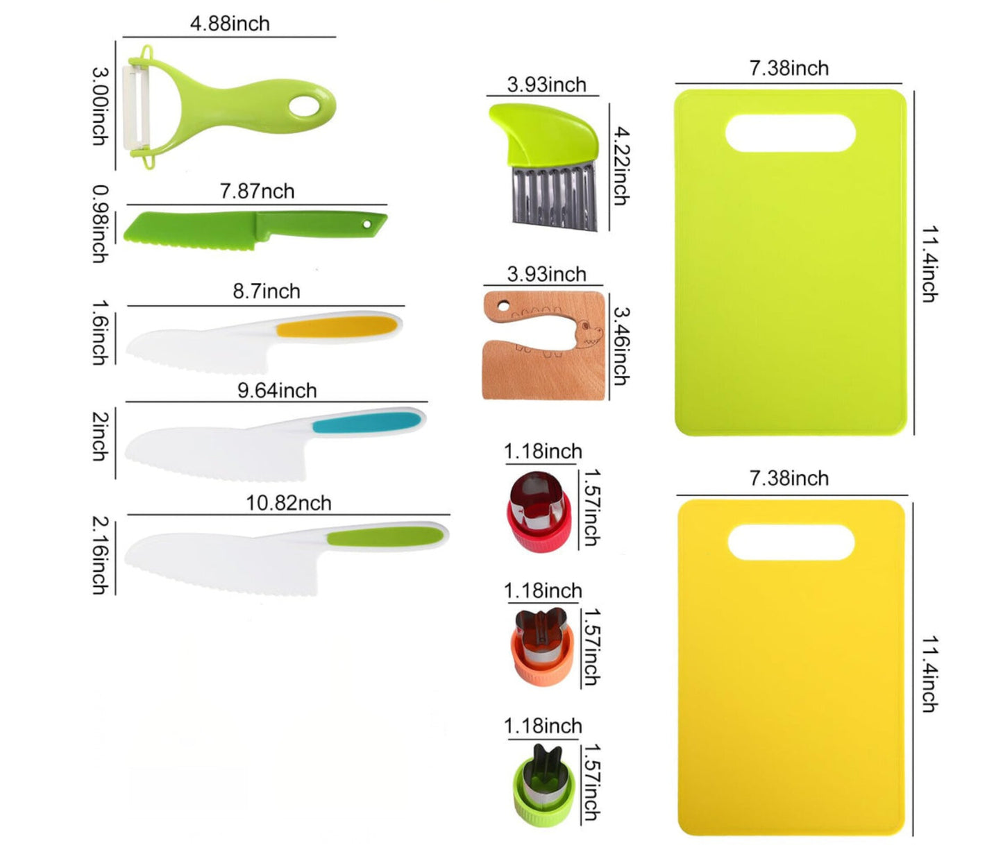 Set de cuchillos Montessori