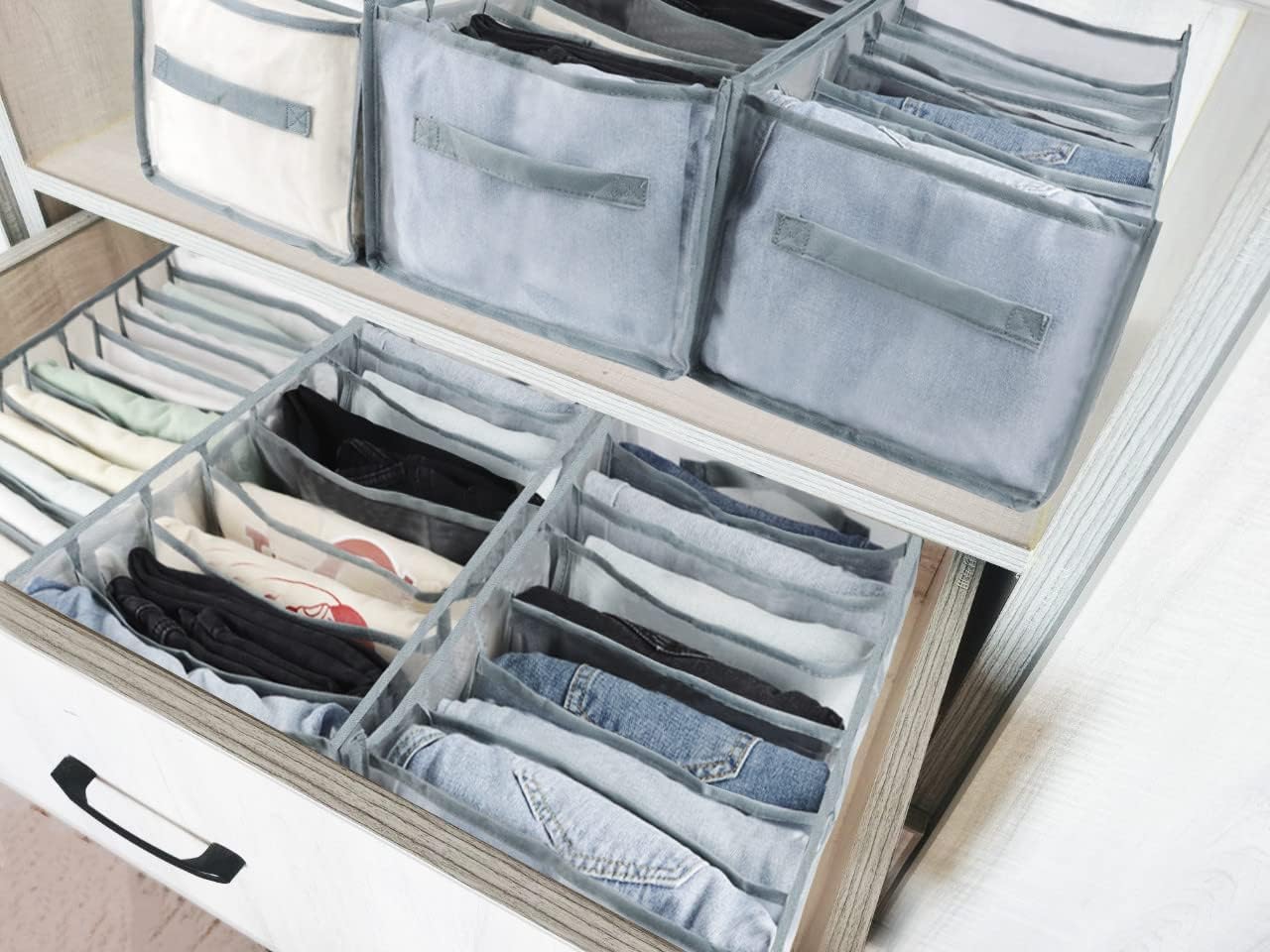 Organizadores de ropa para armarios y gavetas- 6pzs