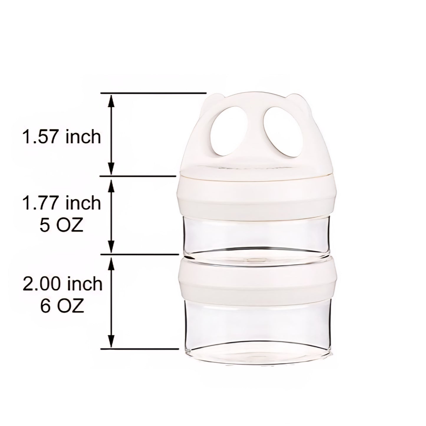 Recipiente de Almacenamiento de 2 niveles