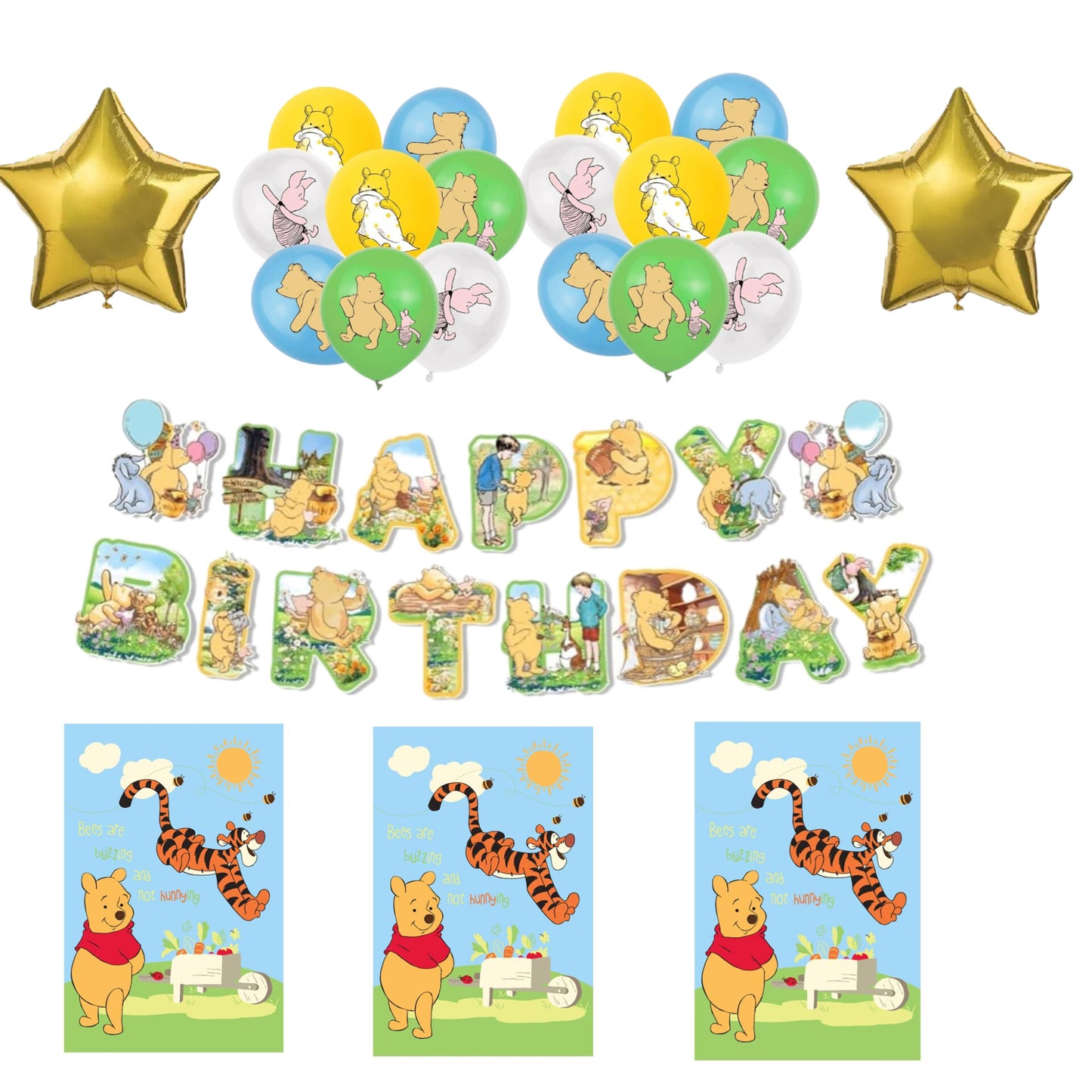 Suministros de fiesta de Pooh