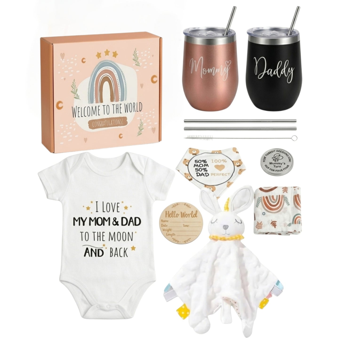 Set de regalo para bebés y papás