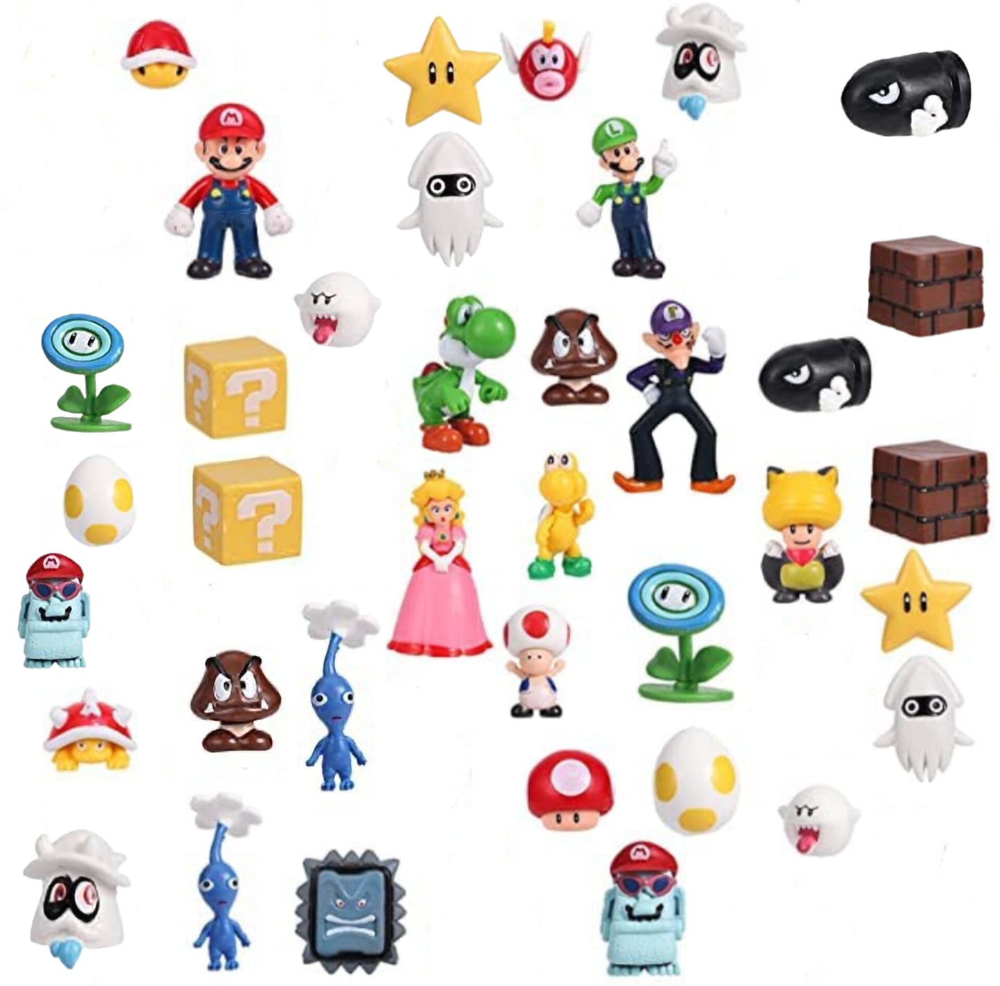 Set de figuras juego de Mario, 36 pcs