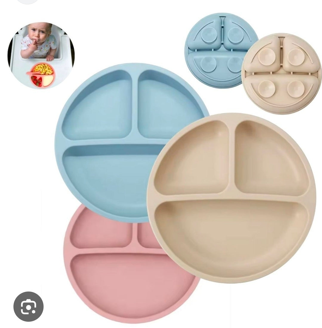 Platos con ventosas para alimentación complementaria