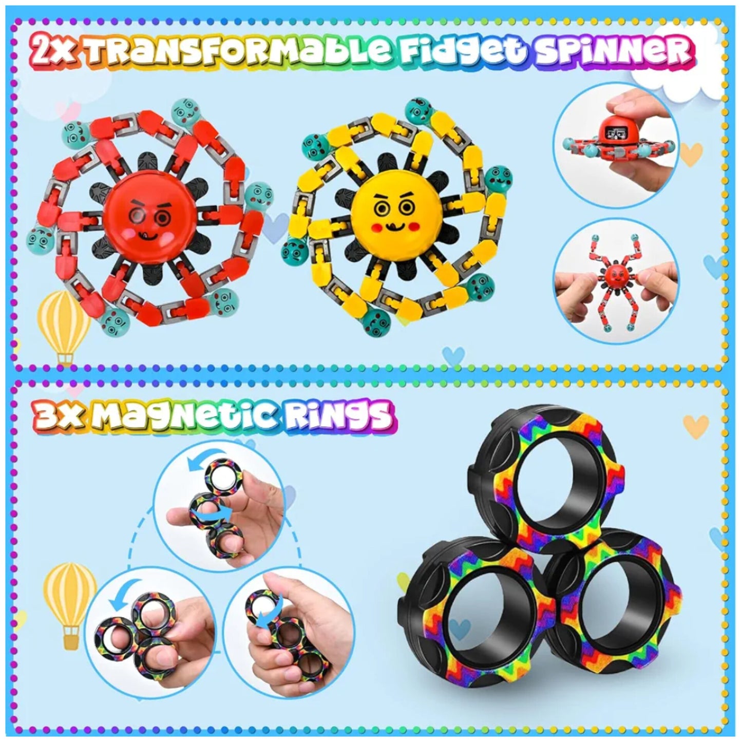 Fidget toys, Juguetes sensoriales para niños