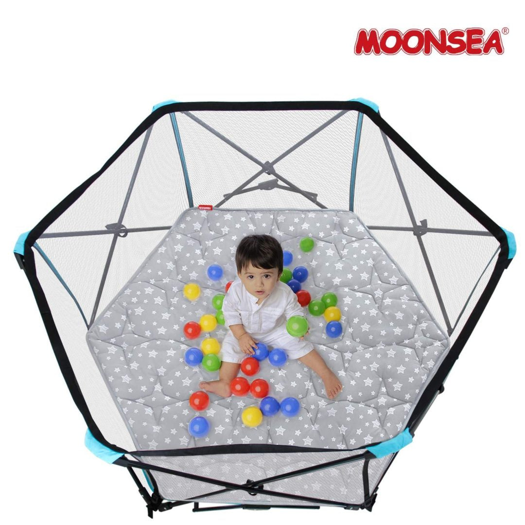 Alfombra de juego Moonsea hexagonal infantil