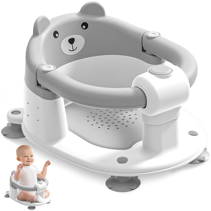 Asiento de baño para bebés de 6 meses en adelante