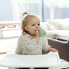 ez pz Mini taza + sistema de entrenamiento con pajita, taza de entrenamiento 100% silicona Verde