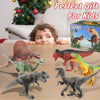 IGINOA juego de 40 piezas de dinosaurio de dinosaurio con tapete de juego