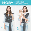 Moby Portabebé para recién nacidos Slate