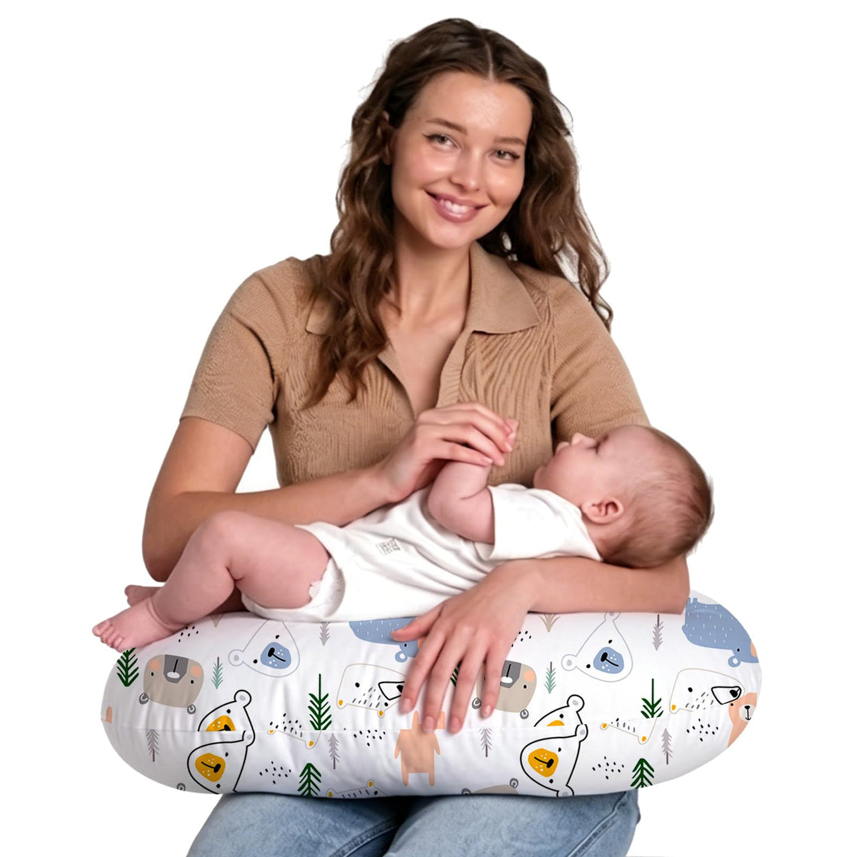 Almohada de lactancia Little Grape Land, diseño de osito