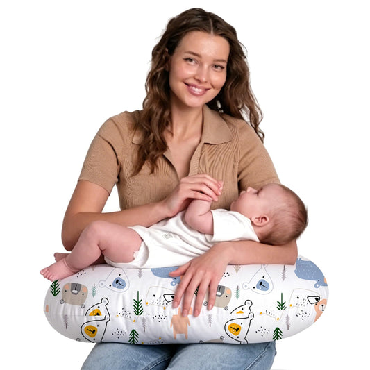 Almohada de lactancia Little Grape Land, diseño de osito