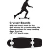 Kryptonics Mini Cutaway Cruiser - Patineta completa de 26 pulgadas, sirenas