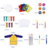 Juego de pintura para dedos Anpro en 8 colores x 60 ml