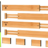 ANTOWIN Organizador de cajones de bambú 17 a 22 pulgadas de largo