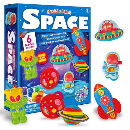 Set de figuritas para pintar del espacio