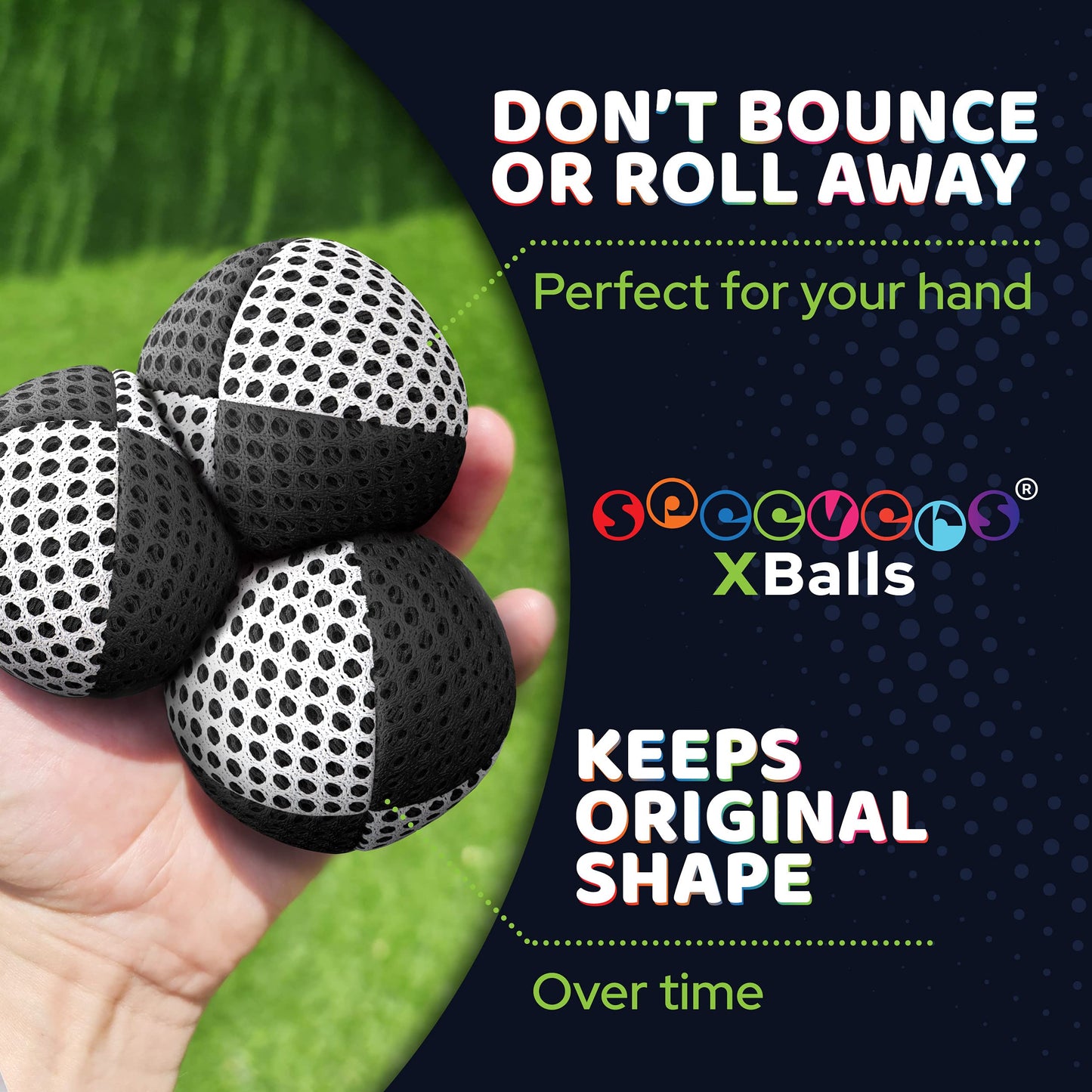 Pelotas para malabarismo Speevers, 3 pelotas para principiantes