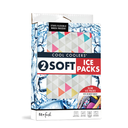 Fit & Fresh juego de 2 bolsas de hielo