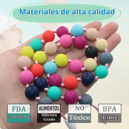 Collares masticables para niños sensoriales, 2 piezas de collar masticable