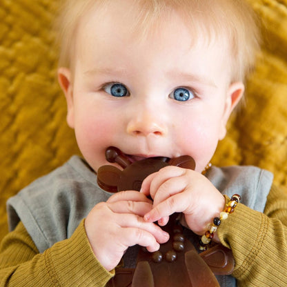 Juguete de dentición ámbar Jirafa