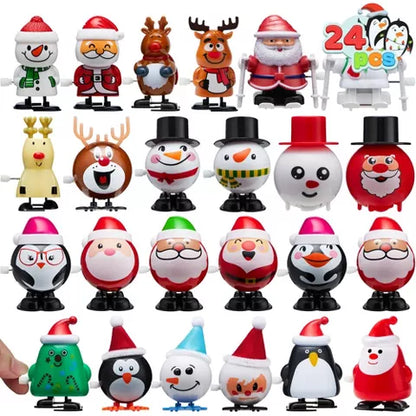 Juguetes de cuerda navideños, 25 uds