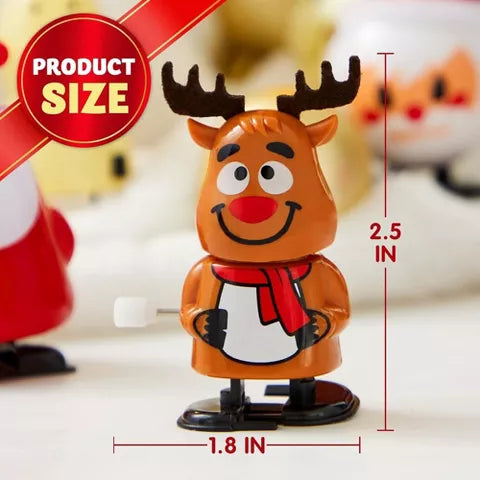 Juguetes de cuerda navideños, 25 uds