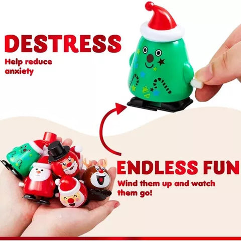 Juguetes de cuerda navideños, 25 uds