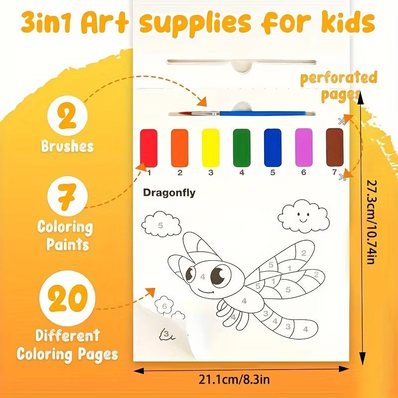 Libros para colorear con agua pigipigi