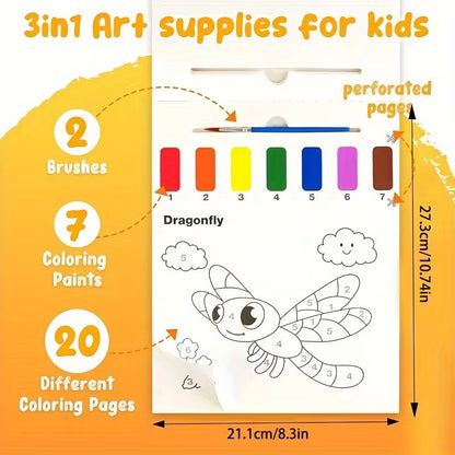 Libros para colorear con agua pigipigi
