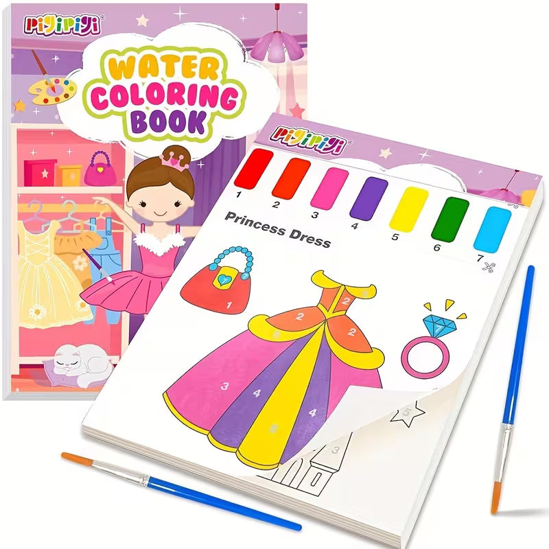 Libros para colorear con agua pigipigi