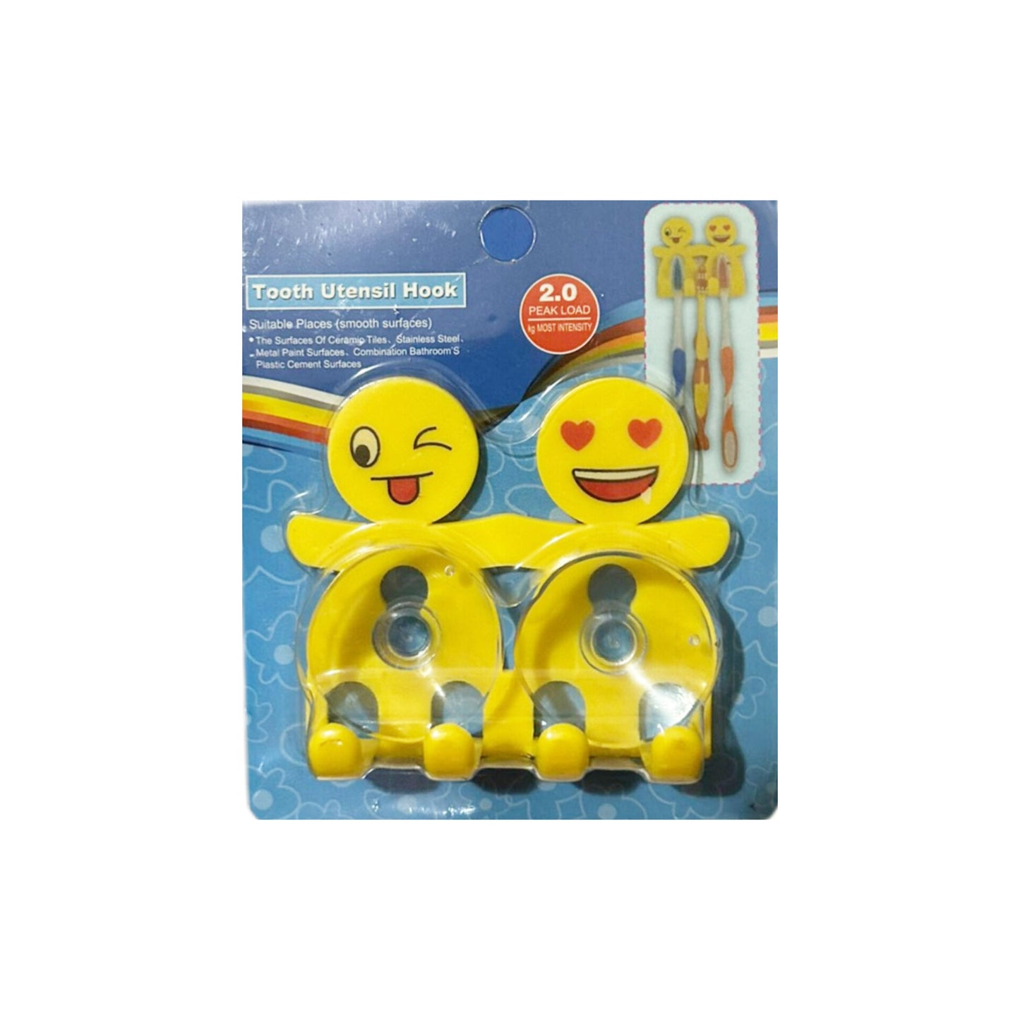 Gancho para cepillos de dientes con ventosas