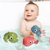 3 juguetes de baño para bebés, dinosaurios flotantes