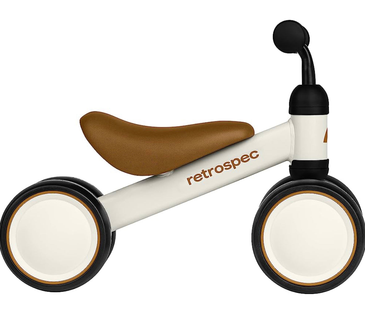 Retrospec Cricket Baby Walker Bicicleta de equilibrio con 4 ruedas para edades de 12 a 24 meses