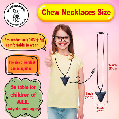 Collares masticables para niños sensoriales, 10 piezas de collar masticable de silicona para niños con autismo, TDAH, SPD, masticación, terapia motora oral