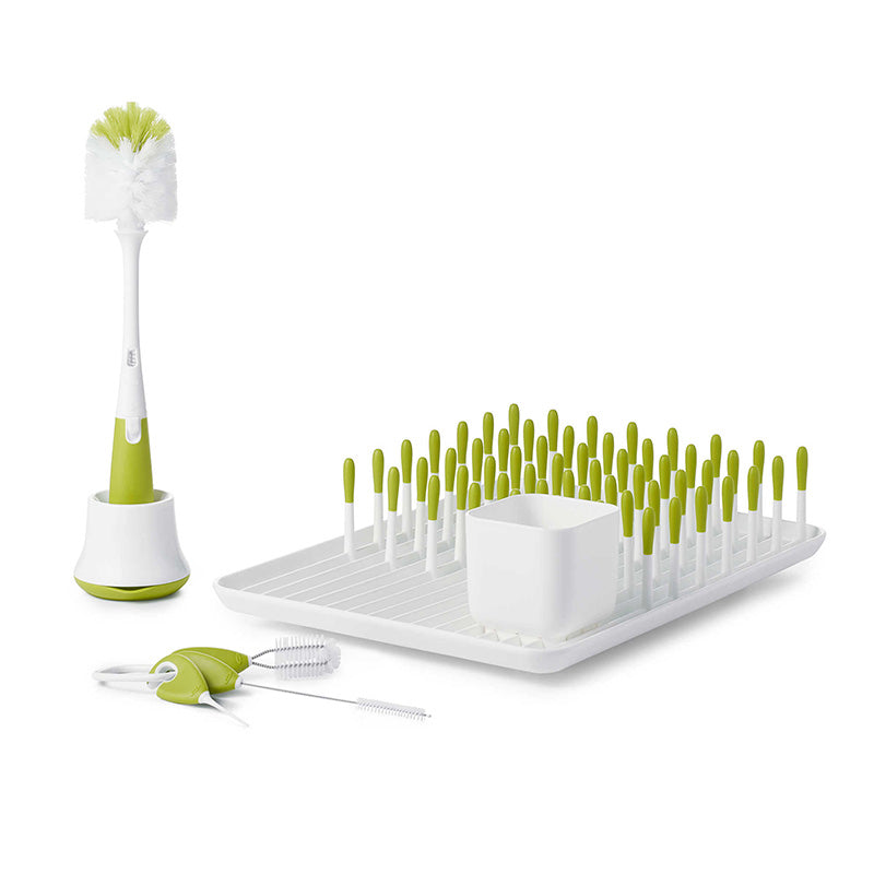 OXO Tot- Set de limpieza de vasos y biberones, verde