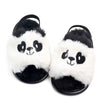 Sandalias De Bebé De Talón Abierto Con Panda, talla 12m