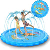 Homdas-Splash Pad y aspersor para niños pequeños de 68 pulgadas, diseño tortuga y delfines