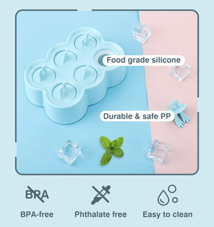 Mini moldes para helados sin BPA