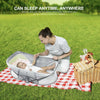 LuckyDove Travel Bassinet-Portátil plegable