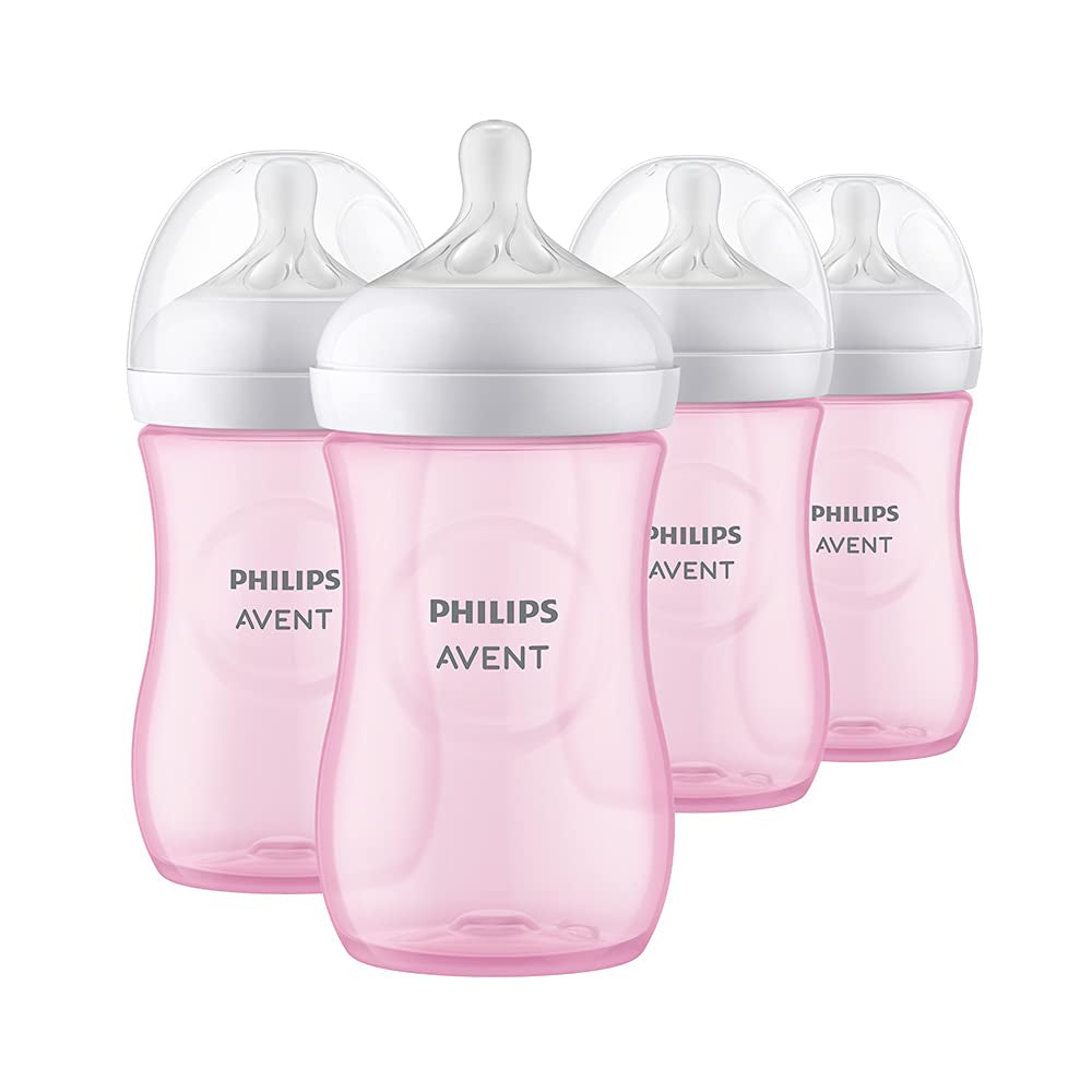 Philips AVENT Biberón natural 9oz rosados