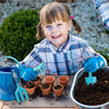Juego de 5 herramientas de jardinería de metal para niños