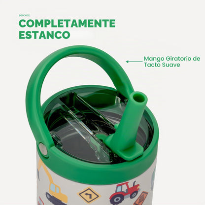HydroJug Sport - Botella de agua aislada para niños de 14 onzas