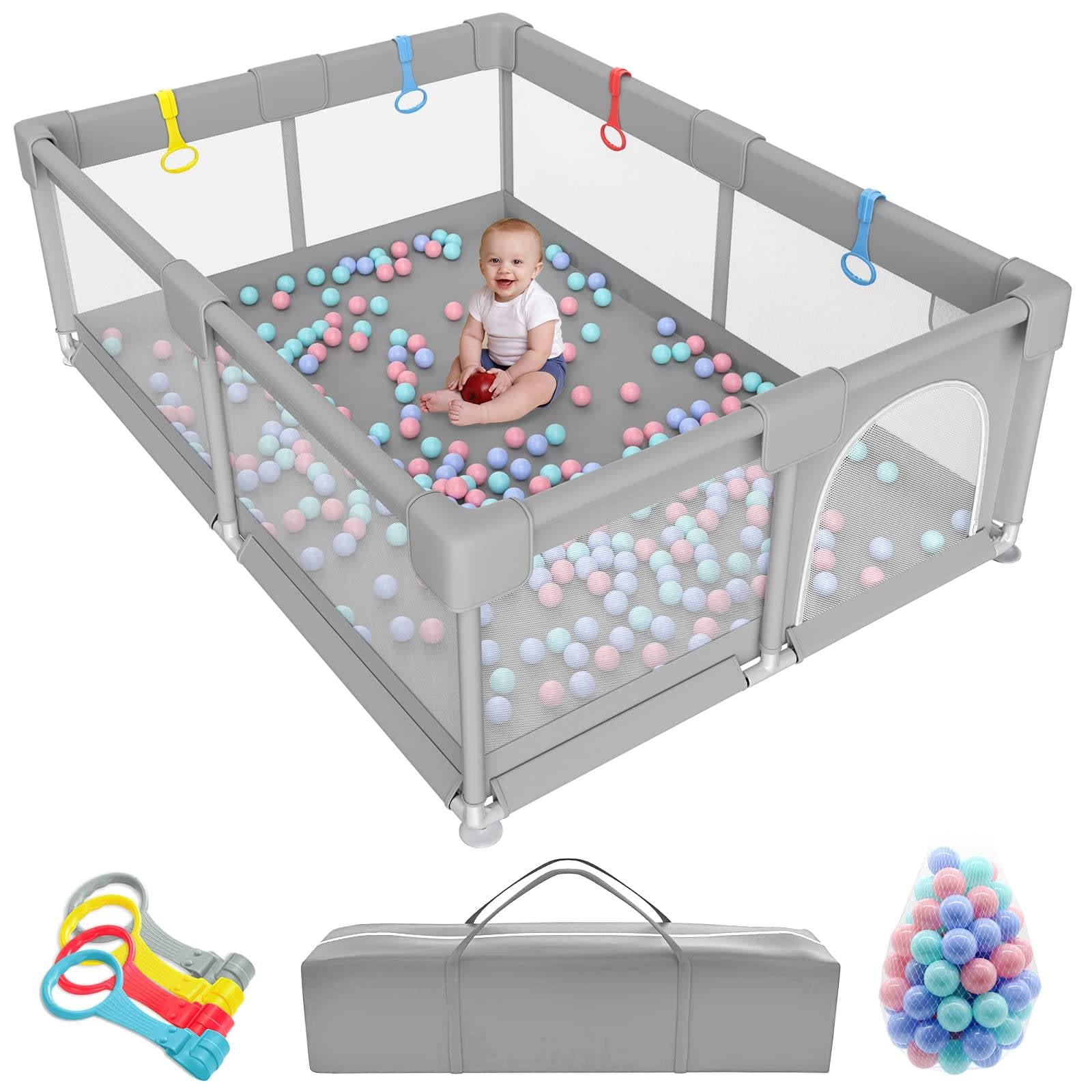 Playpen extra grande para bebés y niños pequeños incluye 100 bolas