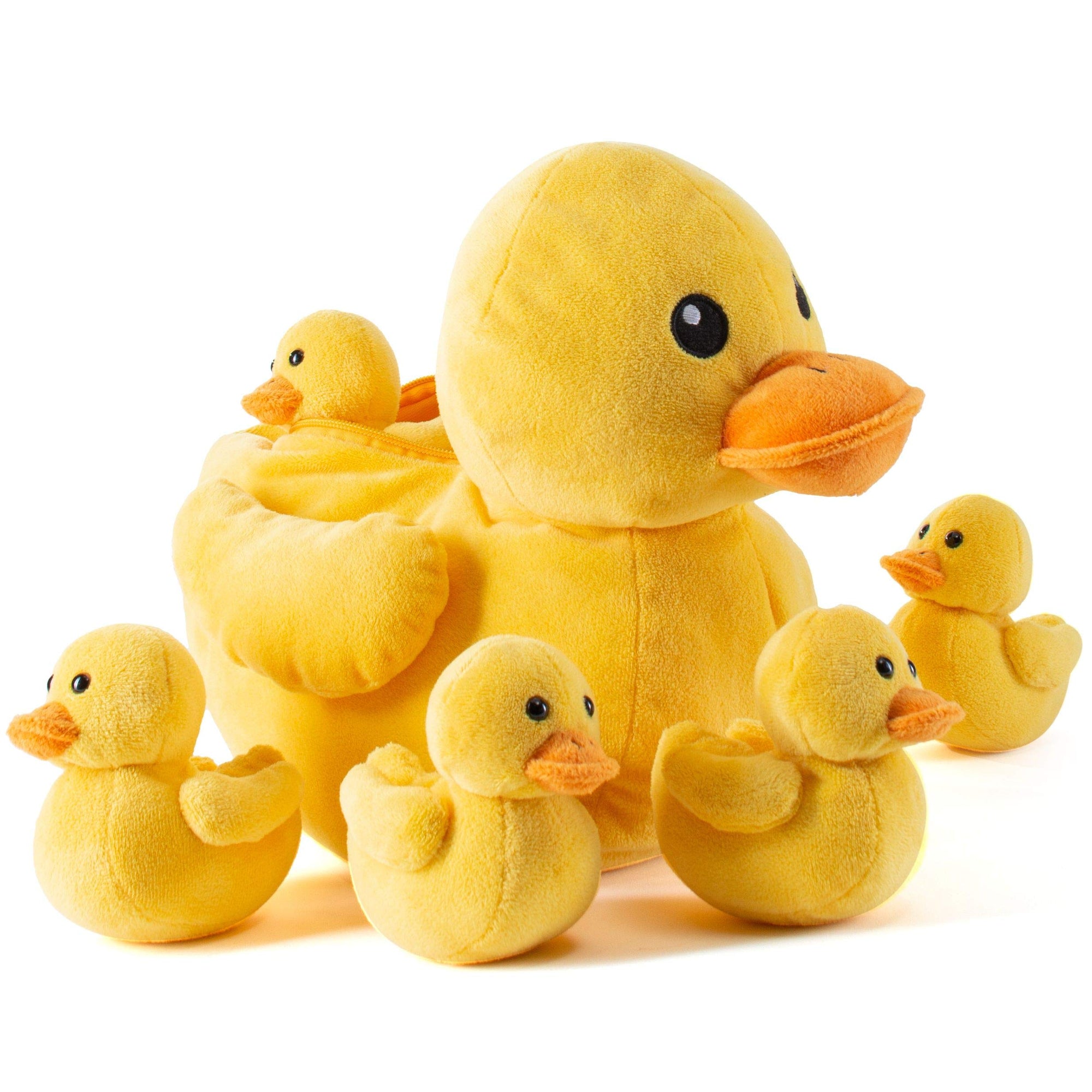 PREXTEX Juguetes de peluche con 5 patos de peluche para bebé