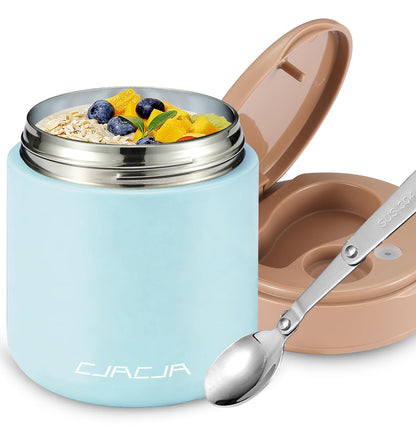 Termo para niños de comida caliente - 15.2oz con cuchara plegable y mango