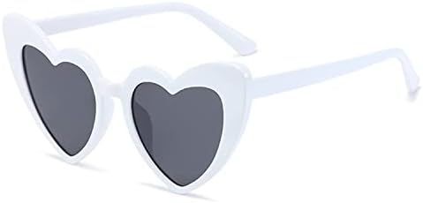 Lentes para niños, corazones blancos