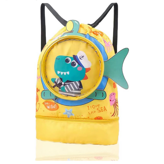 Gsiujch Mochila de natación seca y húmeda para niños