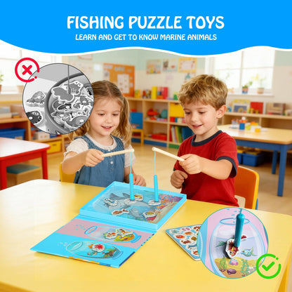 Juego de pesca magnético para niños de 3 a 8 años