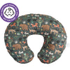 Boppy Original Support - Almohada de lactancia con animales del bosque verde