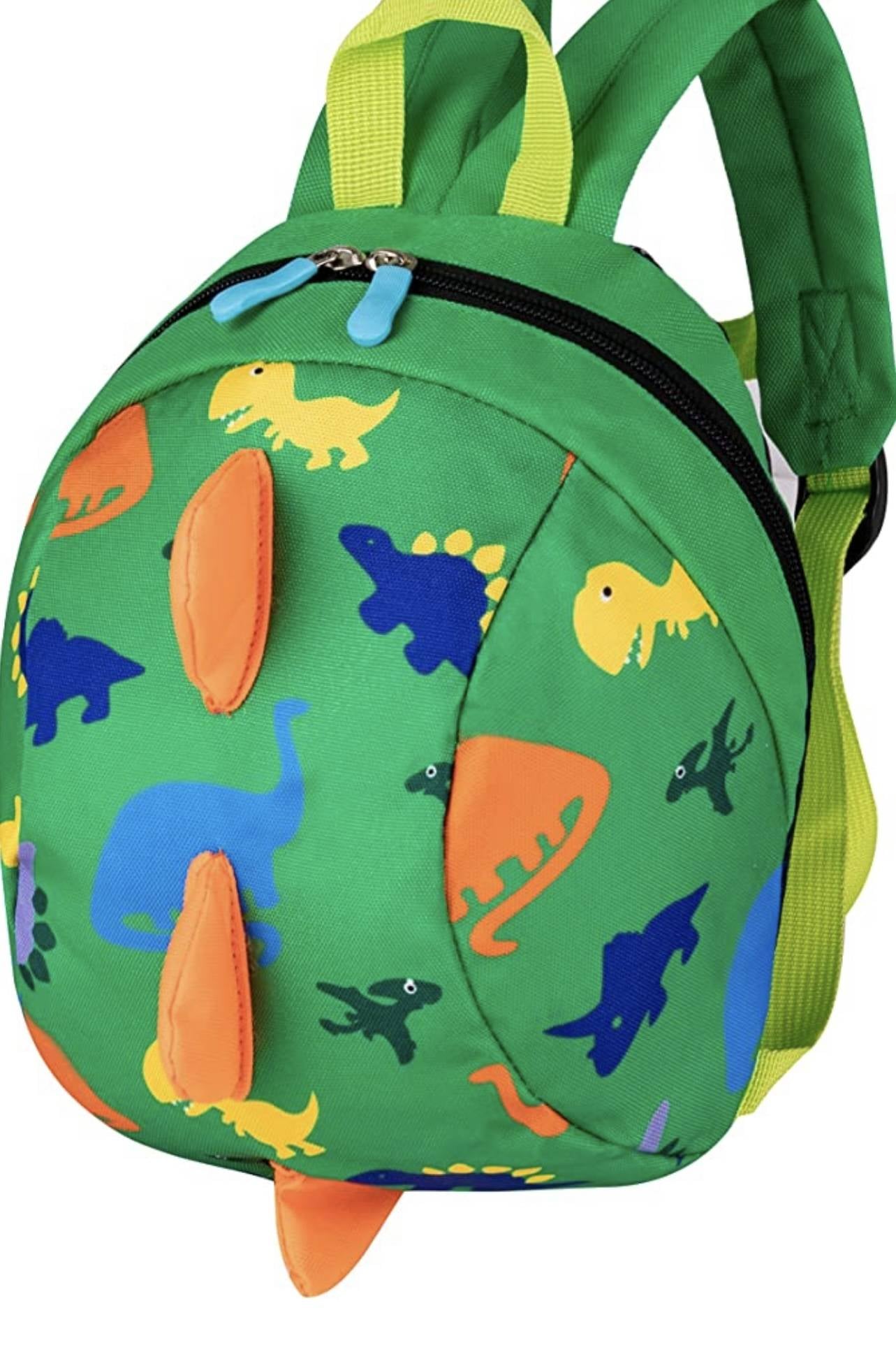 Mochila de dinosaurio para niños pequeños con correa de seguridad