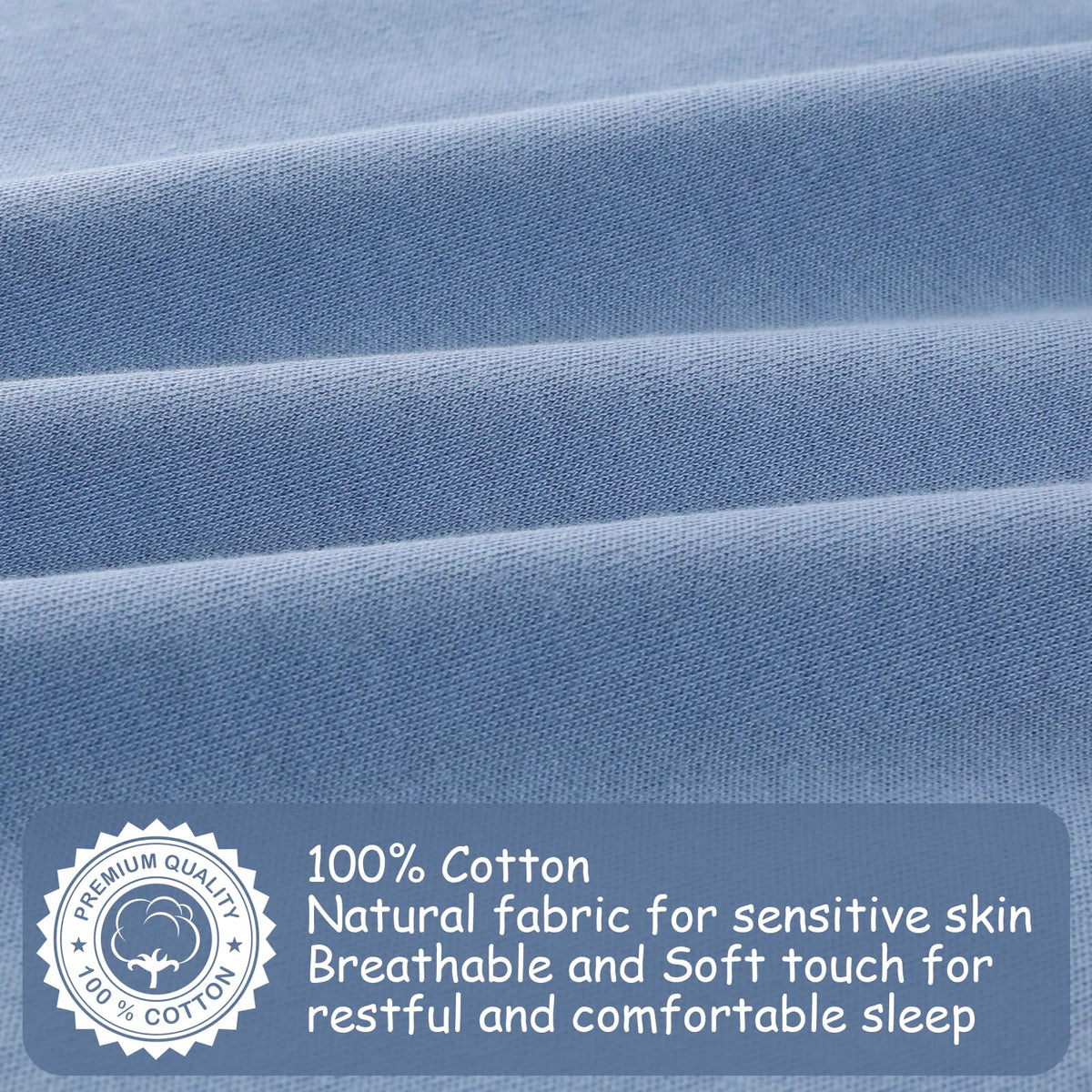 Saco de dormir para bebé Looxii, 0.5 TOG, 100 % algodón, paquete de 3 unidades, 6-12 meses